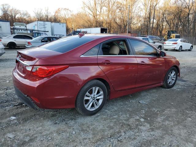 5NPEB4AC7EH828055 - 2014 HYUNDAI SONATA GLS BURGUNDY photo 3