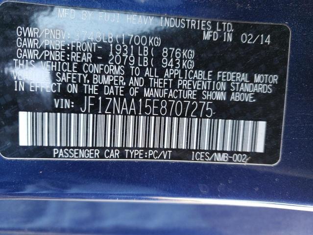 JF1ZNAA15E8707275 - 2014 TOYOTA SCION FR-S 蓝色 照片 13