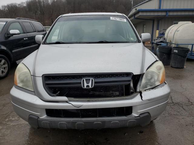 5FNYF18545B044471 - 2005 HONDA PILOT EXL SILVER photo 5