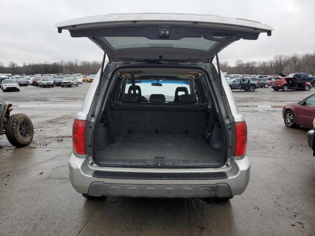 5FNYF18545B044471 - 2005 HONDA PILOT EXL SILVER photo 6