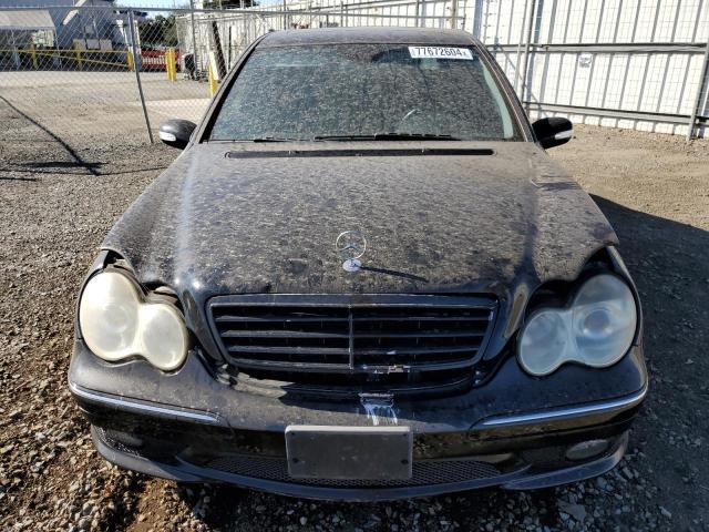 WDBRF52H47A946398 - 2007 MERCEDES-BENZ C 230 BLACK photo 5