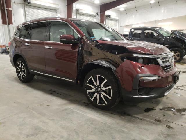 5FNYF6H6XMB043491 - 2021 HONDA PILOT TOURING MAROON photo 4