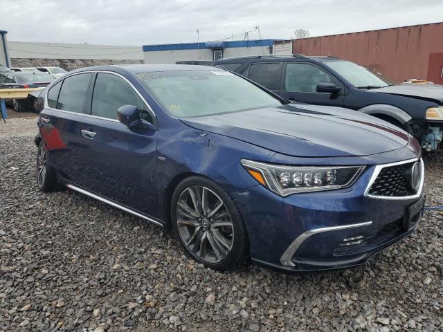 JH4KC2F99JC000045 - 2018 ACURA RLX SPORT HYBRID ADVANCE BLUE photo 4