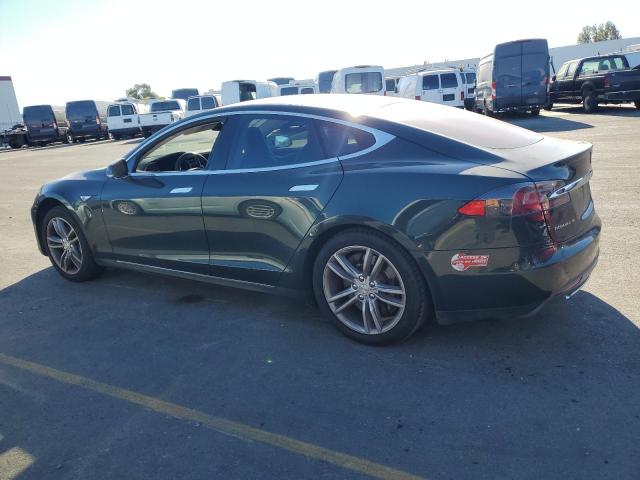 5YJSA1S1XEFP41041 - 2014 TESLA MODEL S GREEN photo 2