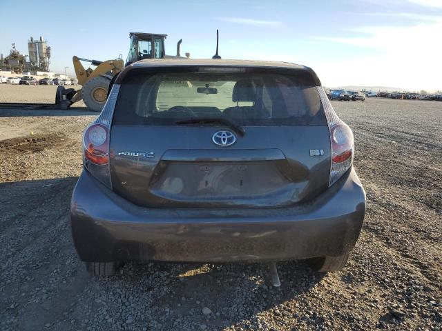 JTDKDTB31C1505842 - 2012 TOYOTA PRIUS C GRAY photo 6