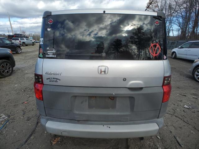 5J6YH28233L009284 - 2003 HONDA ELEMENT DX GRAY photo 6