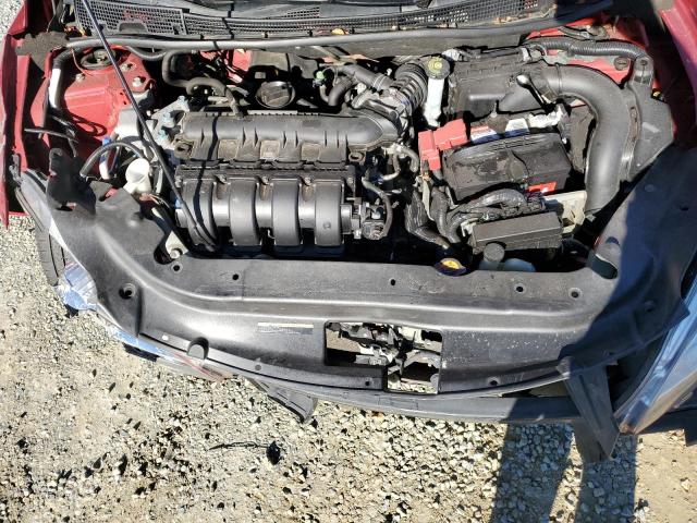 3N1AB7AP3EL690701 - 2014 NISSAN SENTRA S RED photo 11