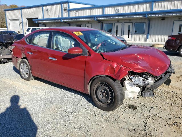 3N1AB7AP3EL690701 - 2014 NISSAN SENTRA S RED photo 4