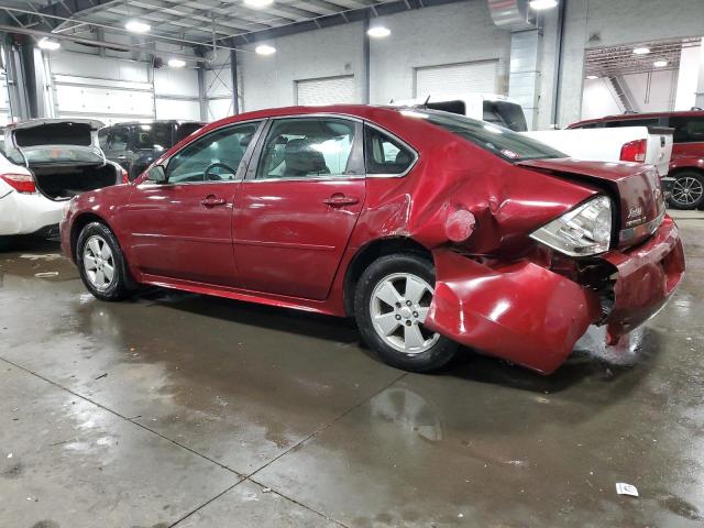 2G1WB5EK8A1149766 - 2010 CHEVROLET IMPALA LT MAROON photo 2