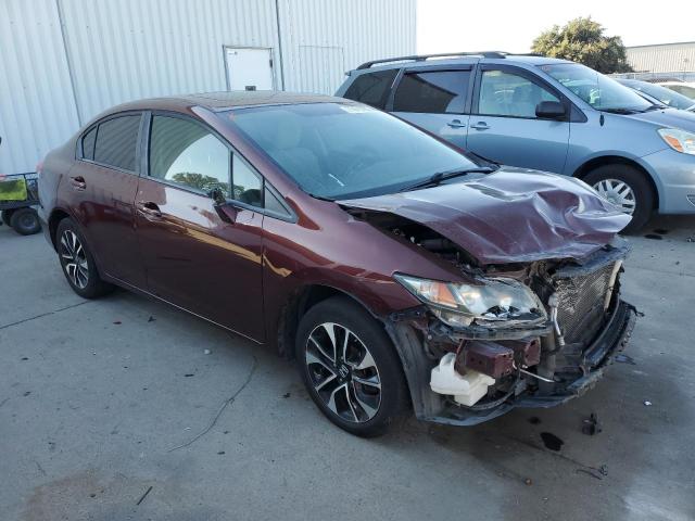 19XFB2F89DE213071 - 2013 HONDA CIVIC EX BURGUNDY photo 4