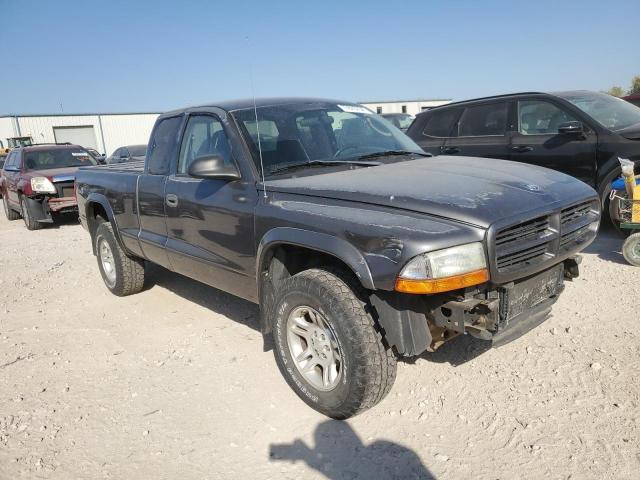 1D7HG12XX3S110986 - 2003 DODGE DAKOTA SXT CHARCOAL photo 4