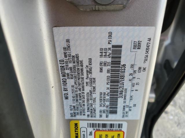 3LN6L2LU7ER810336 - 2014 LINCOLN MKZ HYBRID SILVER photo 12