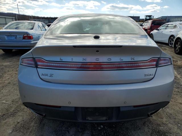 3LN6L2LU7ER810336 - 2014 LINCOLN MKZ HYBRID SILVER photo 6