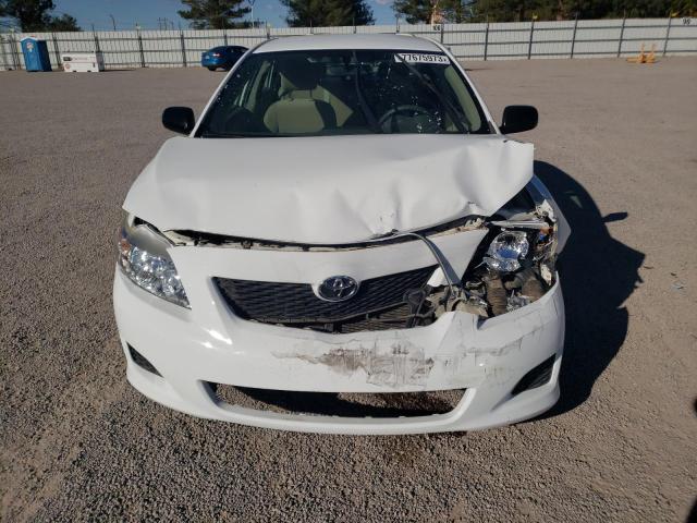 JTDBL40E89J000273 - 2009 TOYOTA COROLLA BASE WHITE photo 5