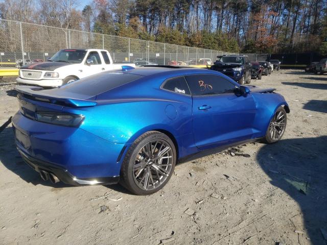 1G1FK1R68J0112363 - 2018 CHEVROLET CAMARO ZL1 蓝色 照片 3