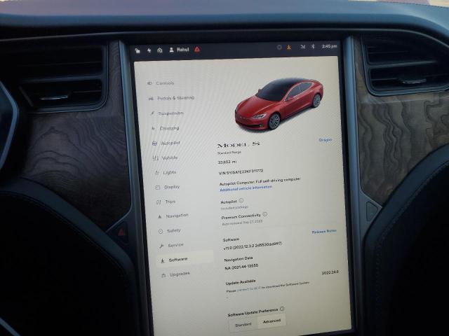 5YJSA1E23KF311772 - 2019 TESLA MODEL S RED photo 9