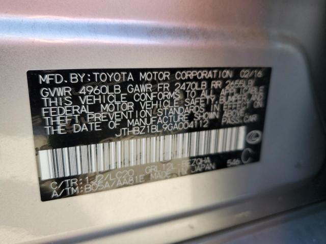 JTHBZ1BL9GA004112 - 2016 LEXUS GS 350 BASE SILVER photo 12