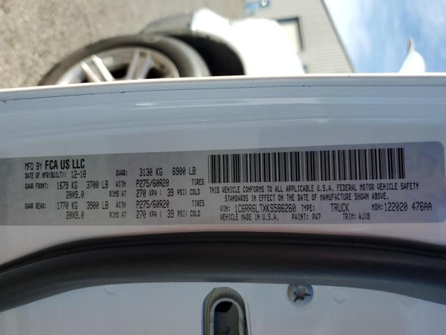 1C6RR6LTXKS586260 - 2019 RAM 1500 CLASS SLT 白色 照片 12