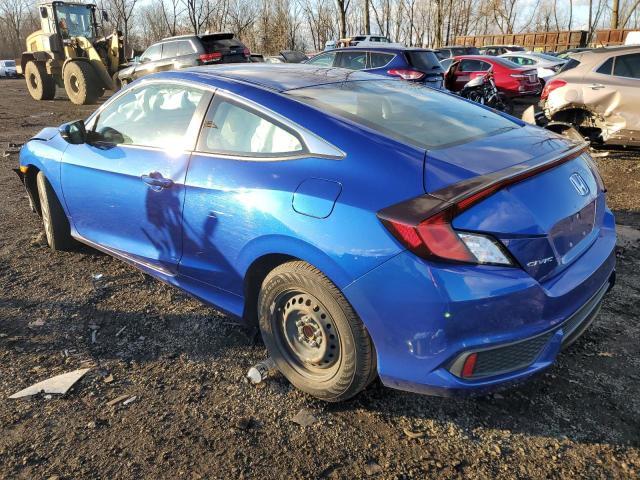 2HGFC4B61LH303493 - 2020 HONDA CIVIC LX BLUE photo 2