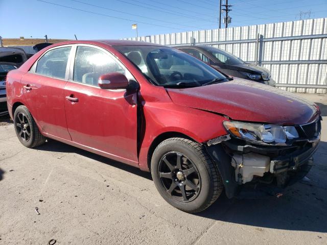 KNAFU4A22A5880836 - 2010 KIA FORTE EX RED photo 4