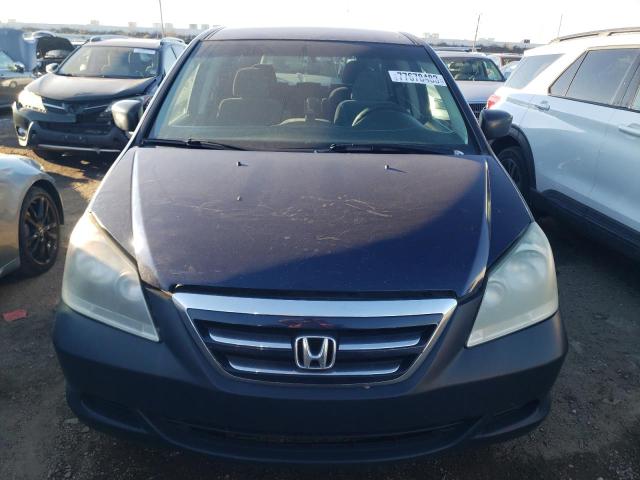 5FNRL38227B104331 - 2007 HONDA ODYSSEY LX BLUE photo 5