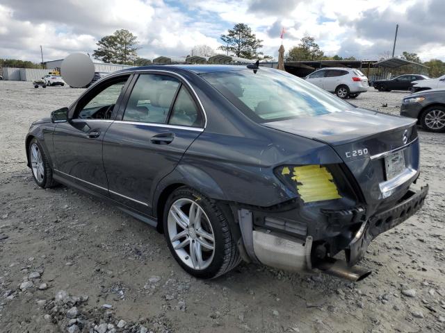 WDDGF4HB9DR292300 - 2013 MERCEDES-BENZ C 250 GRAY photo 2