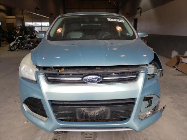 1FMCU9H93DUA28135 - 2013 FORD ESCAPE SEL BLUE photo 5