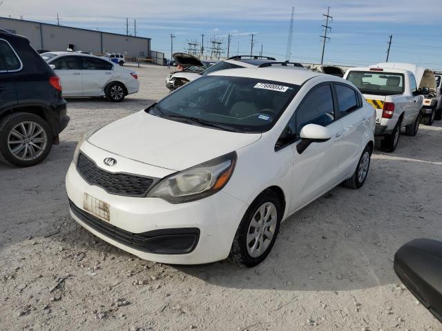 KNADM4A34F6454258 - 2015 KIA RIO LX WHITE photo 1