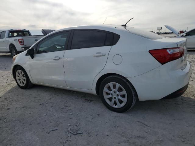 KNADM4A34F6454258 - 2015 KIA RIO LX WHITE photo 2