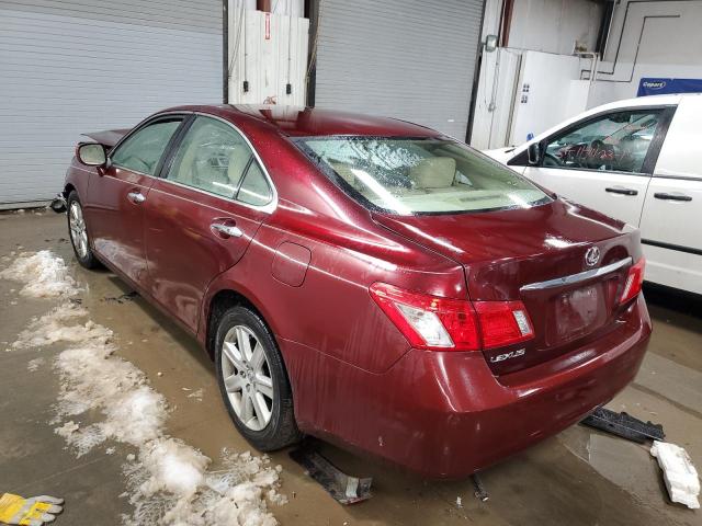 JTHBJ46G272055273 - 2007 LEXUS ES 350 BURGUNDY photo 2