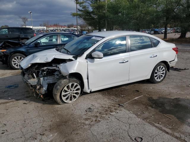 3N1AB7AP4KY231806 - 2019 NISSAN SENTRA S WHITE photo 1