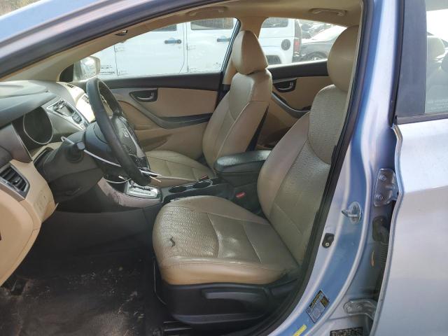 KMHDH4AE3CU399541 - 2012 HYUNDAI ELANTRA GLS BLUE photo 7