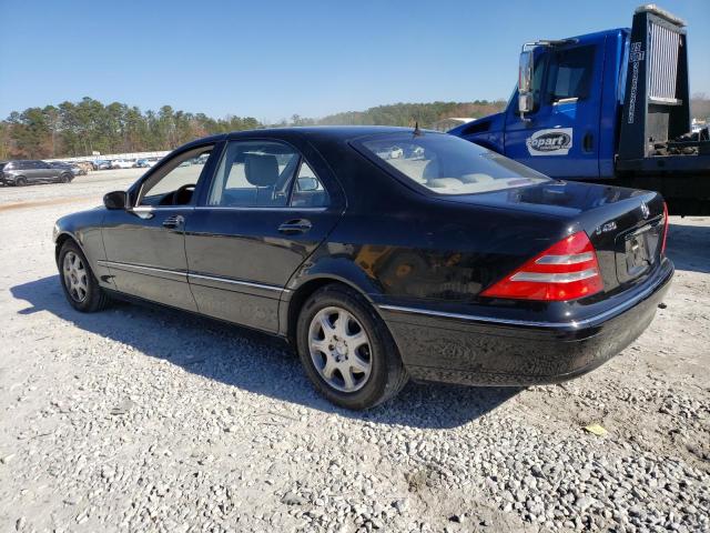 WDBNG70J51A141661 - 2001 MERCEDES-BENZ S 430 BLACK photo 2