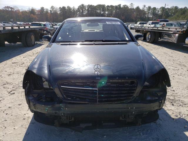 WDBNG70J51A141661 - 2001 MERCEDES-BENZ S 430 BLACK photo 5