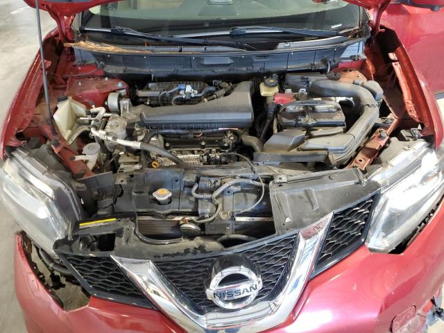 5N1AT2MT0FC884228 - 2015 NISSAN ROGUE S RED photo 12