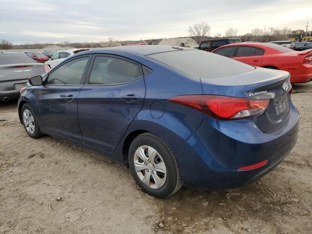 5NPDH4AE1GH687417 - 2016 HYUNDAI ELANTRA SE BLUE photo 2