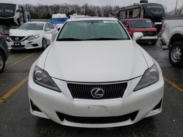 JTHBF5C20C5158796 - 2012 LEXUS IS 250 WHITE photo 5