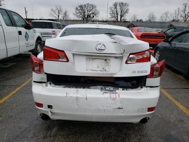 JTHBF5C20C5158796 - 2012 LEXUS IS 250 WHITE photo 6