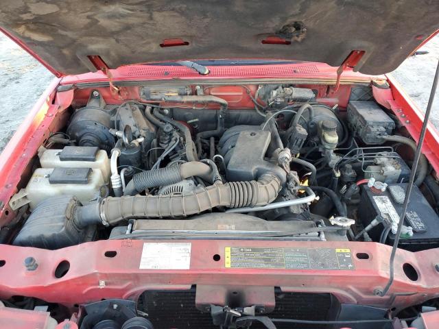 1FTYR14U44PA59304 - 2004 FORD RANGER SUPER CAB RED photo 11