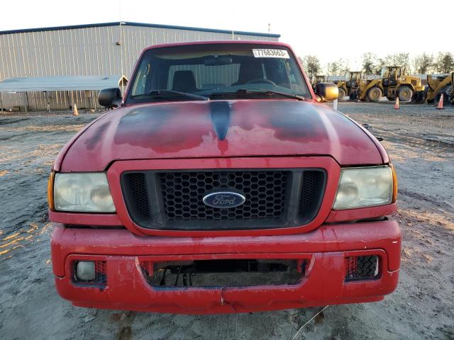 1FTYR14U44PA59304 - 2004 FORD RANGER SUPER CAB RED photo 5