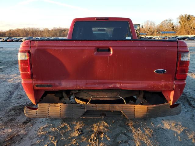 1FTYR14U44PA59304 - 2004 FORD RANGER SUPER CAB RED photo 6