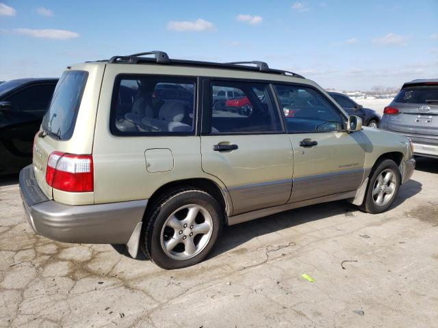 JF1SF65502H701405 - 2002 SUBARU FORESTER S კრემისფერი ფოტო 3