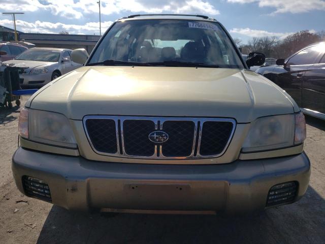 JF1SF65502H701405 - 2002 SUBARU FORESTER S კრემისფერი ფოტო 5