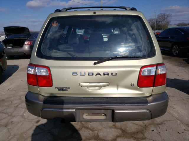 JF1SF65502H701405 - 2002 SUBARU FORESTER S CREAM photo 6