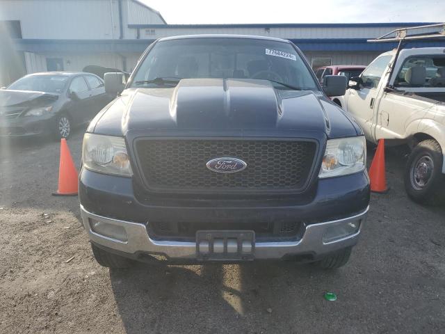 1FTPW14544KB79517 - 2004 FORD F150 SUPERCREW BLUE photo 5