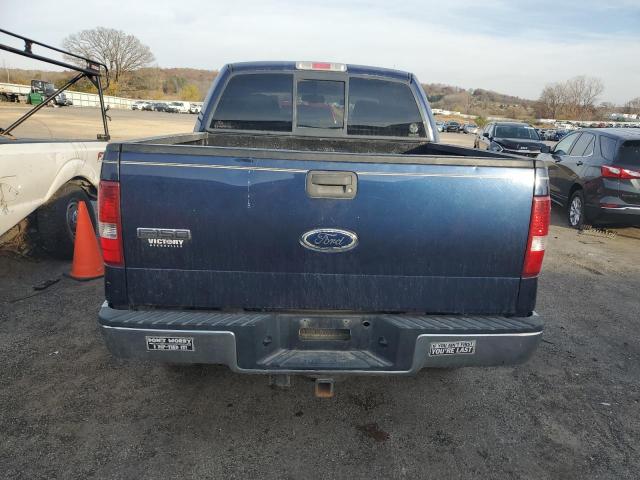 1FTPW14544KB79517 - 2004 FORD F150 SUPERCREW BLUE photo 6