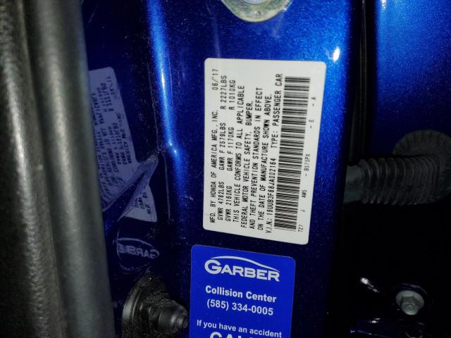 19UUB3F68JA002164 - 2018 ACURA TLX TECH+A Կապույտ լուսանկար 13