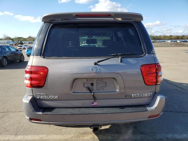 5TDBT48A61S047276 - 2001 TOYOTA SEQUOIA LIMITED GRAY photo 6