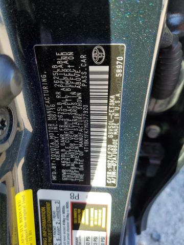 4T1BK1FK7HU577920 - 2017 TOYOTA CAMRY XSE CHARCOAL photo 13