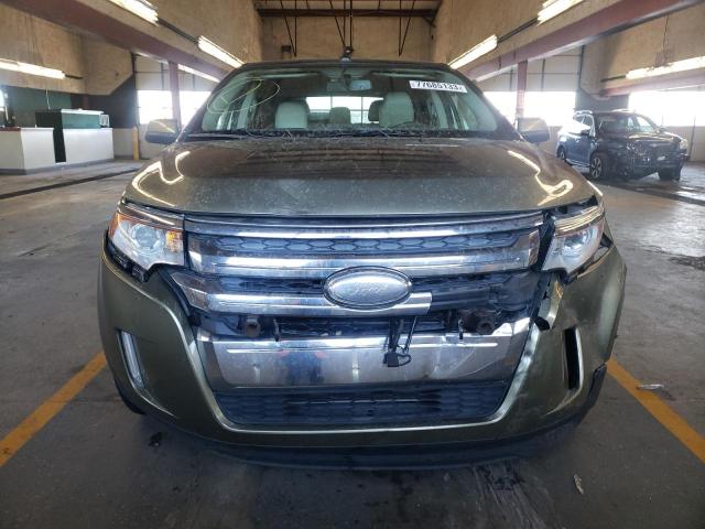 2FMDK4KC8DBB86364 - 2013 FORD EDGE LIMITED GREEN photo 5